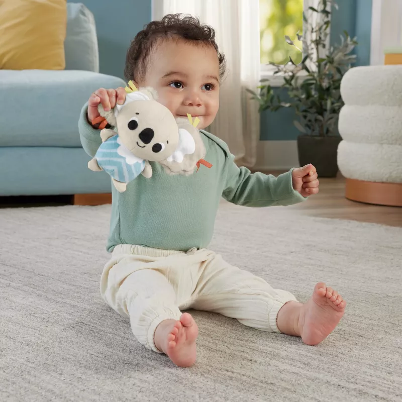 Fisher-Price Sensimals Simply Senses Newborn Gym Baby Activity Mat with 6 Sensory Toys
