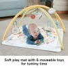 Fisher-Price Sensimals Simply Senses Newborn Gym Baby Activity Mat with 6 Sensory Toys