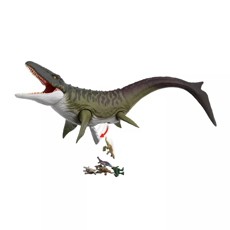 Jurassic World Rebirth Super Colossal Mosasaurus Action Figure, Dinosaur Toy