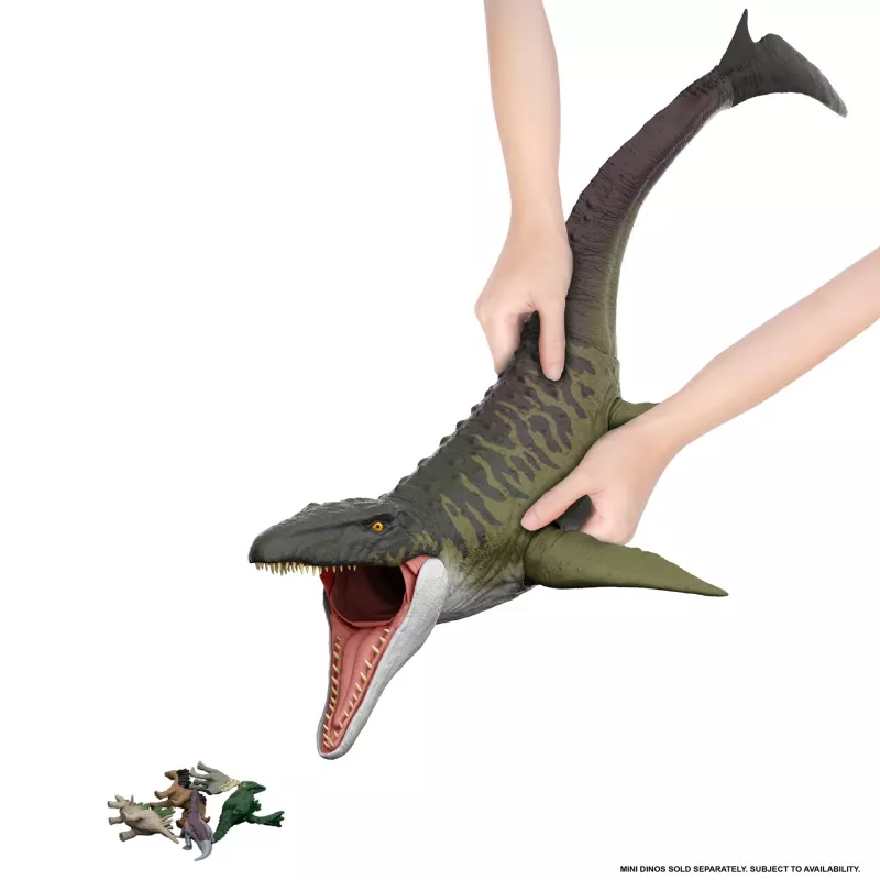 Jurassic World Rebirth Super Colossal Mosasaurus Action Figure, Dinosaur Toy