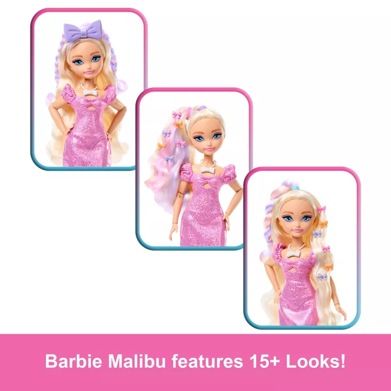 Barbie Dream Besties Malibu Fashion Doll with Surprise Accessories and 15+ Looks