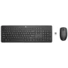 HP 235 Wireless Mouse and Keyboard Combo, Full-size (100%), Wireless, RF Wireless, Black, Mouse included