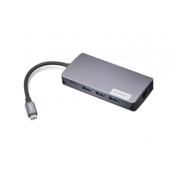 Docking adapter Lenovo GX91M73946 USB-C Wired, 100W, HDMI, VGA, 3x USB-A, SD reader, Gigabit Ethernet, 4K@30Hz, Grey