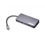 Docking adapter Lenovo GX91M73946 USB-C Wired, 100W, HDMI, VGA, 3x USB-A, SD reader, Gigabit Ethernet, 4K@30Hz, Grey