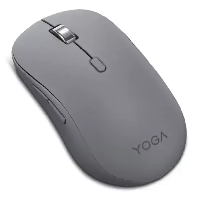 Wireless ambidextrous mouse Lenovo Yoga Office Bluetooth 5.3 Optical 4000 DPI, 8 buttons, grey, AA battery