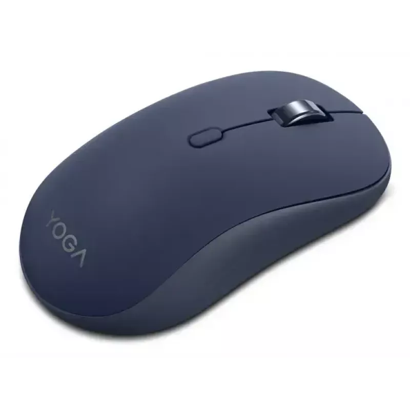 Wireless ambidextrous Bluetooth optical mouse Lenovo Yoga — 4000 DPI, 8 buttons, blue