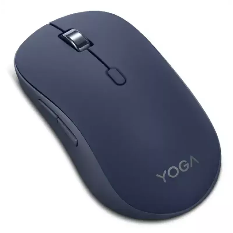 Wireless ambidextrous Bluetooth optical mouse Lenovo Yoga — 4000 DPI, 8 buttons, blue
