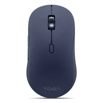 Wireless ambidextrous Bluetooth optical mouse Lenovo Yoga — 4000 DPI, 8 buttons, blue