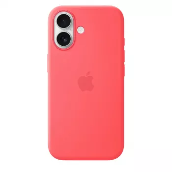 Silicone Case with MagSafe for Apple iPhone 17 — Bright Guava, fits 6.3 inch (16 cm) screen