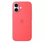 Silicone Case with MagSafe for Apple iPhone 17 — Bright Guava, fits 6.3 inch (16 cm) screen