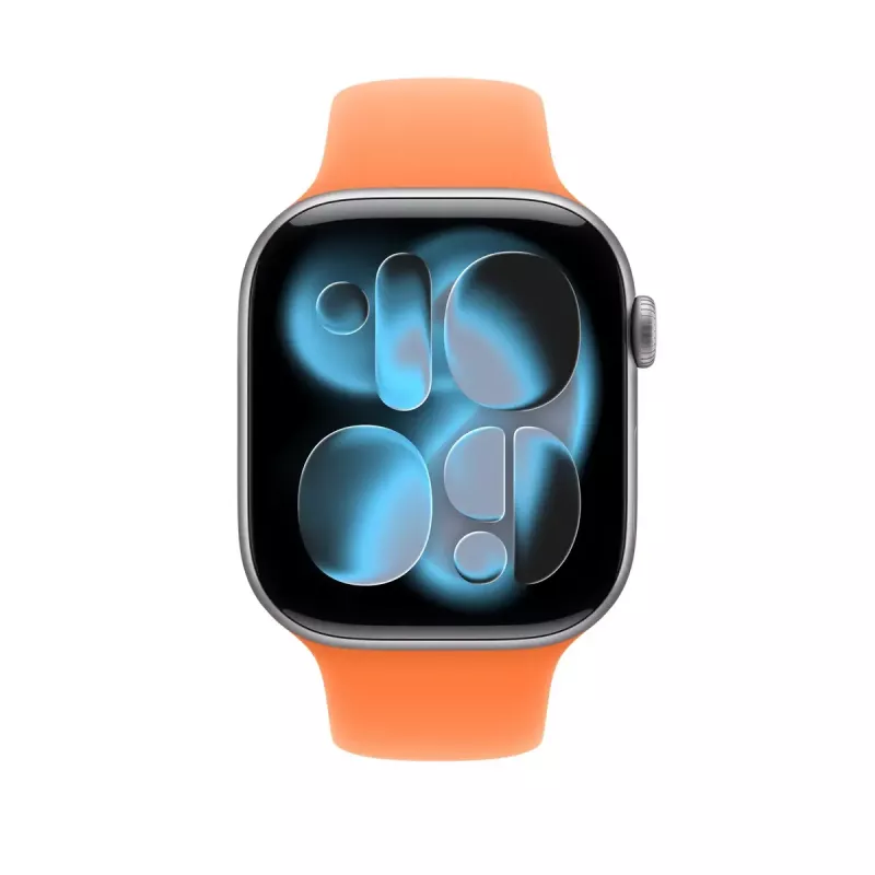 Sport Band for Apple Watch 46mm — Clementine (Orange), Size S/M, wrist 140–190 mm
