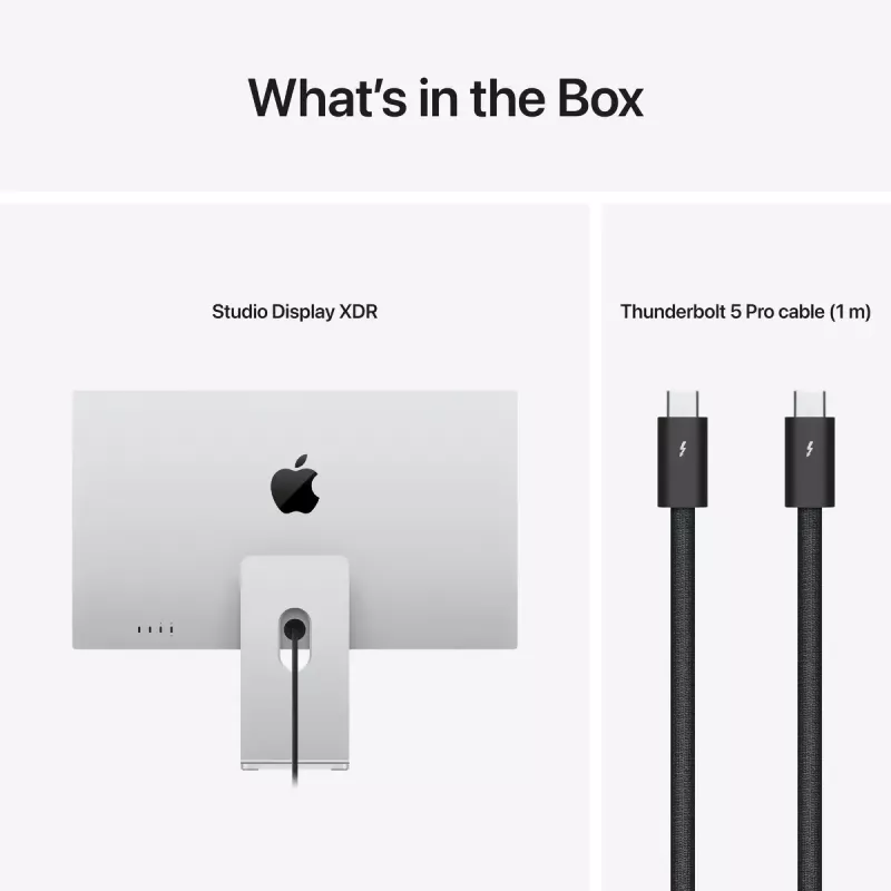 Monitor Apple Studio Display XDR — 27 inch 5K (5120×2880), LED, nano-texture glass, tilt & height-adjustable stand, silver