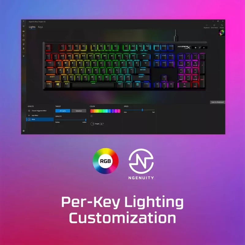 HyperX Alloy Origins PBT HX Blue - Mechanical Gaming Keyboard