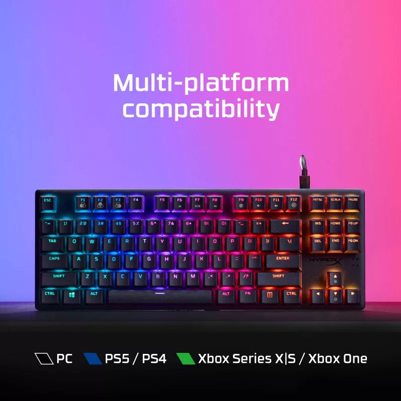 HyperX Alloy Origins Core PBT HX Aqua - Mechanical Gaming Keyboard
