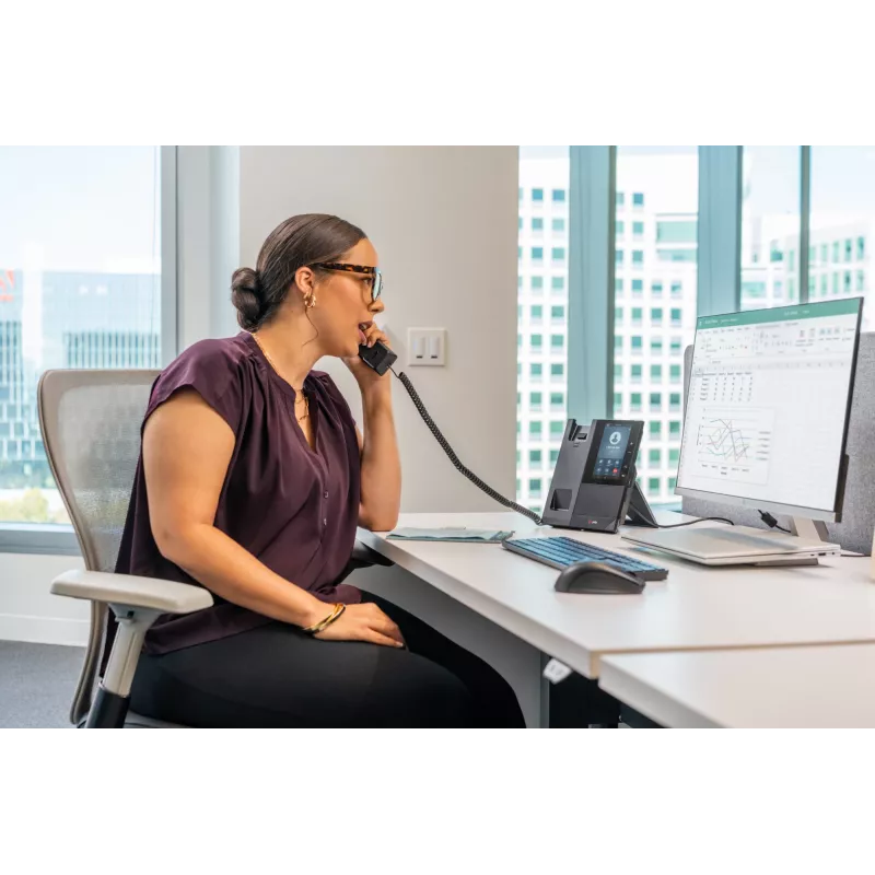HP Poly CCX 505 Business Media Phone for Microsoft Teams and PoE-enabled