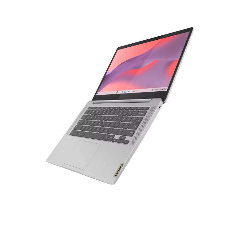 Lenovo IdeaPad Slim 3 Chrome 14M868 MediaTek Kompanio 520 Chromebook 35.6 cm (14 inch) Full HD 4 GB LPDDR4x-SDRAM 128 GB eMMC Wi-Fi 6 (802.11ax) ChromeOS German Grey