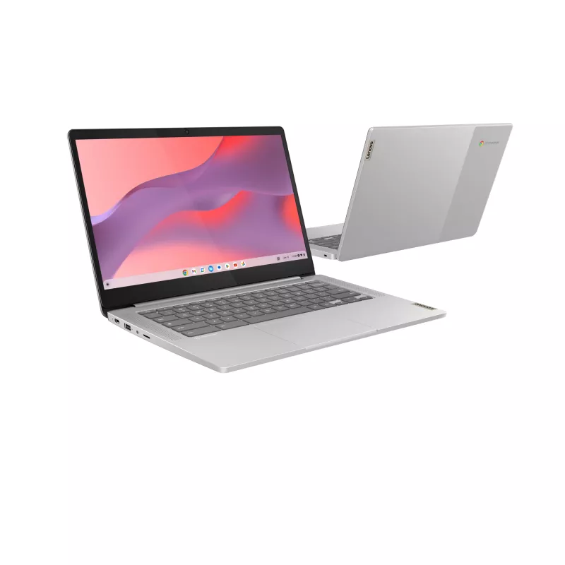 Lenovo IdeaPad Slim 3 Chrome 14M868 MediaTek Kompanio 520 Chromebook 35.6 cm (14 inch) Full HD 4 GB LPDDR4x-SDRAM 128 GB eMMC Wi-Fi 6 (802.11ax) ChromeOS German Grey