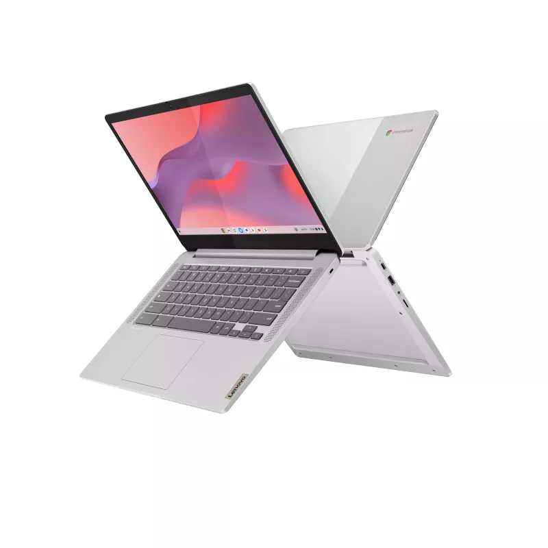 Lenovo IdeaPad Slim 3 Chrome 14M868 MediaTek Kompanio 520 Chromebook 35.6 cm (14 inch) Full HD 4 GB LPDDR4x-SDRAM 128 GB eMMC Wi-Fi 6 (802.11ax) ChromeOS German Grey