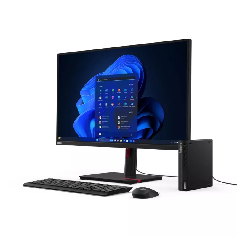 Lenovo ThinkCentre M70q Gen 5 Intel® Core™ i5 i5-14500T 16 GB DDR5-SDRAM 512 GB SSD Windows 11 Pro Mini PC Black
