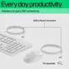 HP 225 Wired Mouse and Keyboard Combo, Full-size (100%), Wired, USB, White, Mouse included