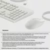 HP 225 Wired Mouse and Keyboard Combo, Full-size (100%), Wired, USB, White, Mouse included
