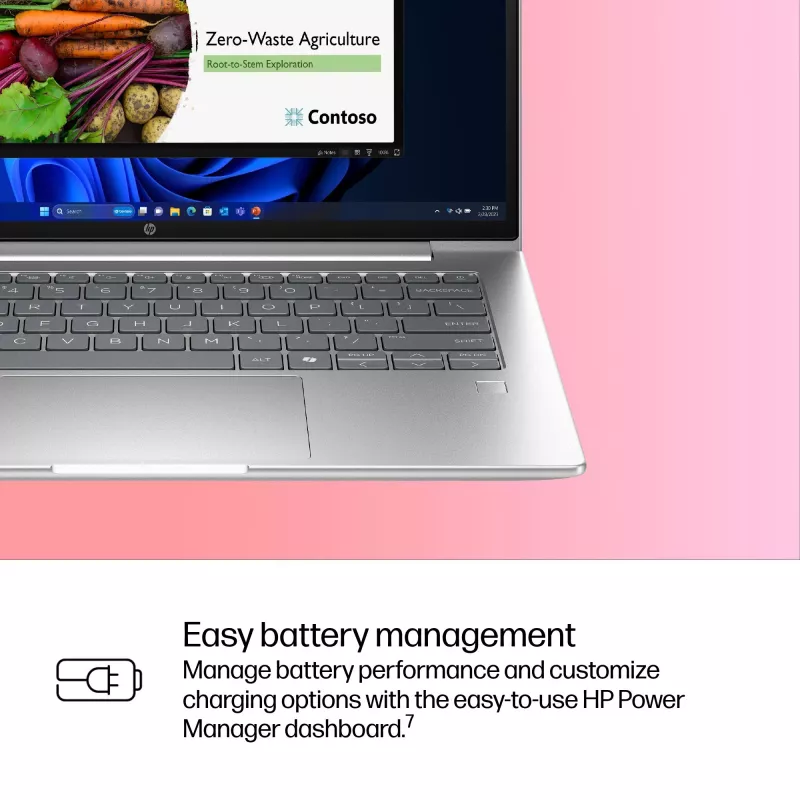HP ProBook 4 G1iR Intel Core 5 120U Laptop 35.6 cm (14 inch) WUXGA 16 GB DDR5-SDRAM Wi-Fi 6E (802.11ax) Windows 11 Pro Silver