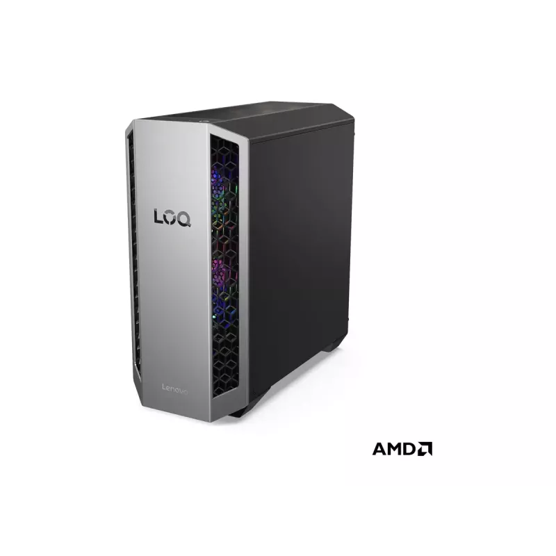 Desktop tower Lenovo LOQ 26ADR10 — AMD Ryzen 7 8745HX, 32 GB DDR5 (2×16 GB), 1 TB, NVIDIA GeForce RTX 5060 Ti, Windows 11 Home