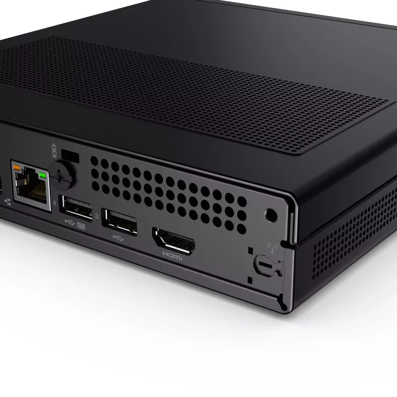 Mini PC Lenovo V100q 13GG Tiny Intel N100, 8GB DDR5 RAM, 256GB SSD, Wi‑Fi 6, German keyboard, black