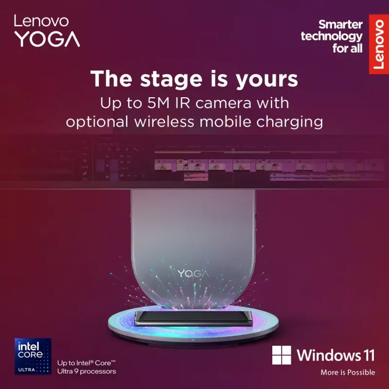 All-in-One desktop Lenovo Yoga AIO 9 27IAH10 — 27 inch QHD, Intel Core Ultra 7 255H, 16GB LPDDR5x, 1TB SSD, Intel Arc 140T, Windows 11 Home