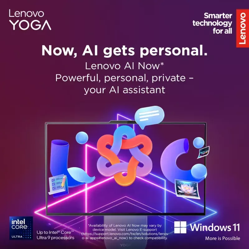 All-in-One desktop Lenovo Yoga AIO 9 27IAH10 — 27 inch QHD, Intel Core Ultra 7 255H, 16GB LPDDR5x, 1TB SSD, Intel Arc 140T, Windows 11 Home