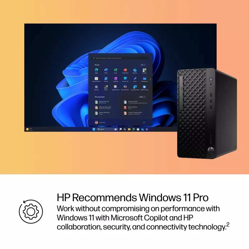 HP ProDesk 4 Tower G1i Desktop AI PC Intel Core Ultra 5 225 16 GB DDR5-SDRAM Windows 11 Pro