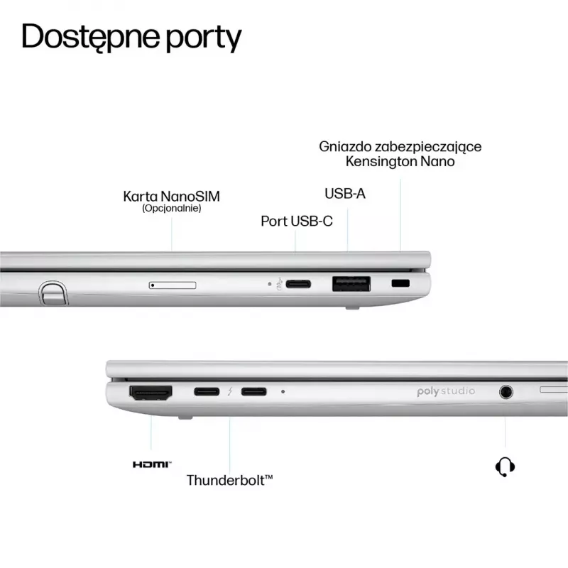 Laptop HP EliteBook 8 Flip G1i 13 Ultra — 13.3 inch WUXGA Touch IPS 400 nits, Ryzen 7 255U, 32GB LPDDR5x-7500, 1TB SSD, Intel Arc camera, 62Wh, Windows 11 Pro