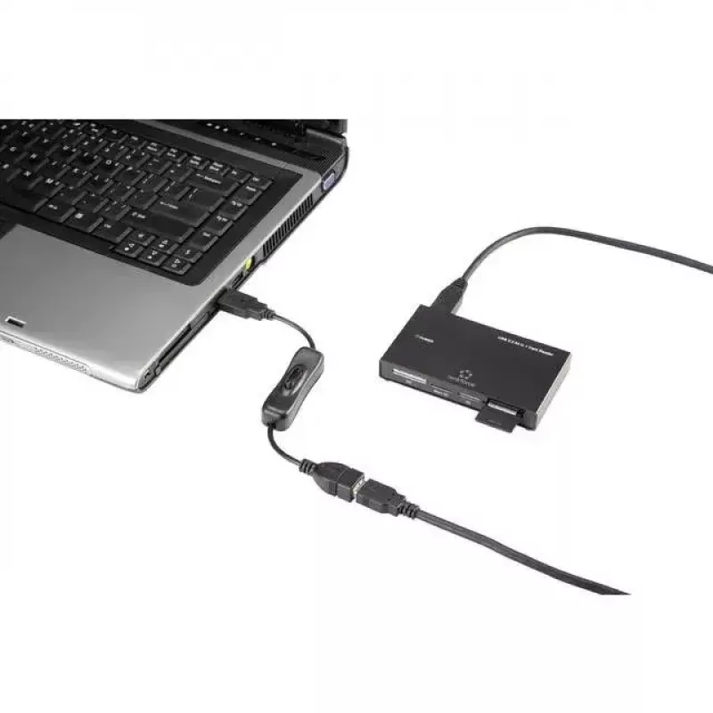 USB cable Renkforce RF-3322982 0.25m USB A Black