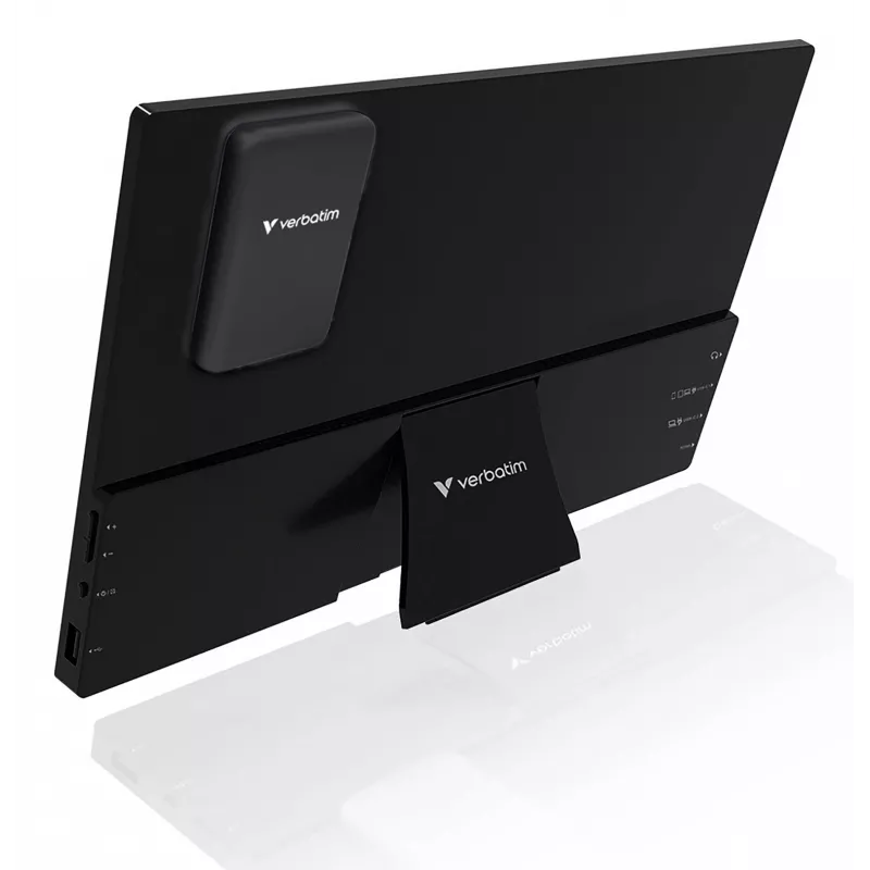 Portable monitor VERBATIM 13.3 inch WUXGA (1920x1200) IPS touchscreen, battery, USB-A/USB-C, 3.5mm, aluminium, 0.925 kg