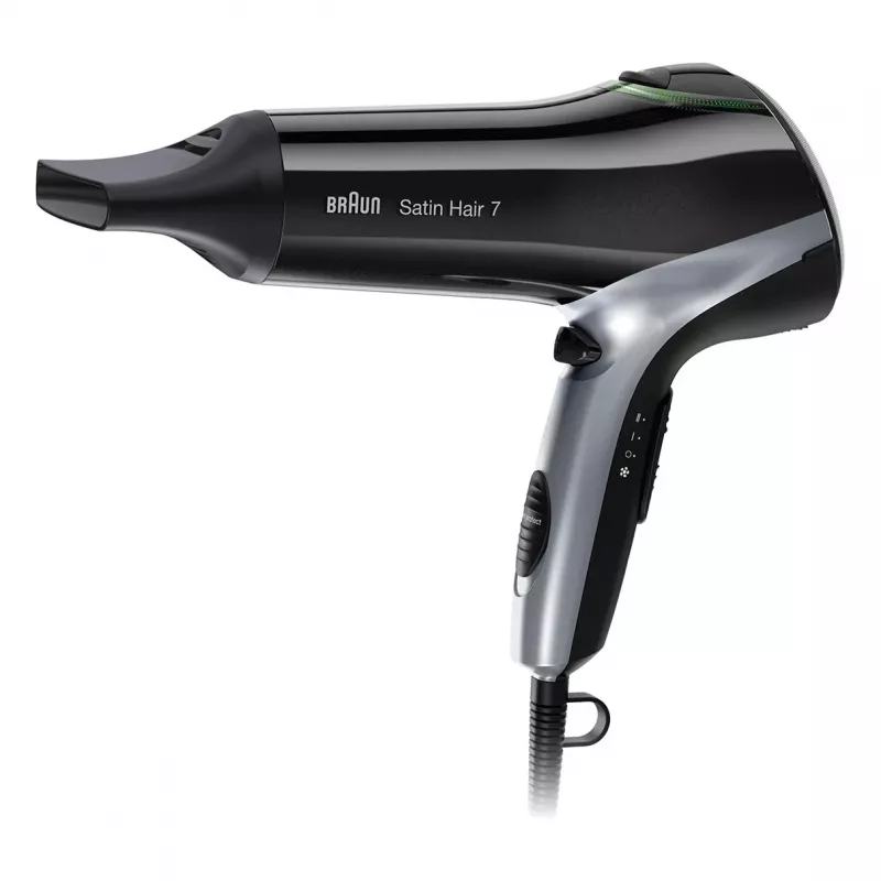 Braun HD710 hair dryer 2200 W Black, Silver