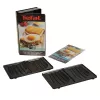 Replacement plate Tefal XA800112 for Snack Collection/SnackTime — black, 242×155×44 mm, pack of 2
