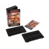 Replacement plate Tefal XA801512 Black for Snack Collection, 242×155×44 mm, 2 pcs