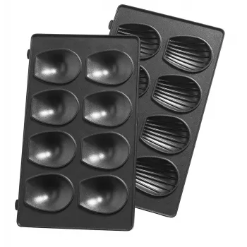 Replacement plate Tefal XA801512 Black for Snack Collection, 242×155×44 mm, 2 pcs