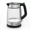 Tefal Glass Kettle KI605830 electric kettle 1.7 L 2200 W Black, Silver, Transparent