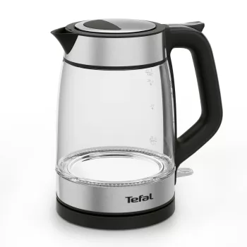 Tefal Glass Kettle KI605830 electric kettle 1.7 L 2200 W Black, Silver, Transparent