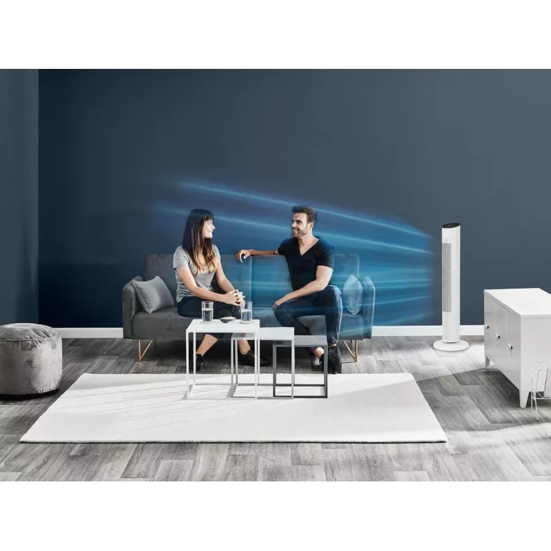 Household tower fan Rowenta Eole VU6871 White 40W AC 220-240V