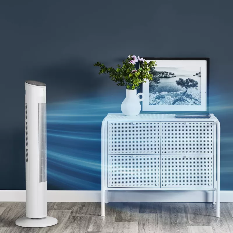 Household tower fan Rowenta Eole VU6871 White 40W AC 220-240V