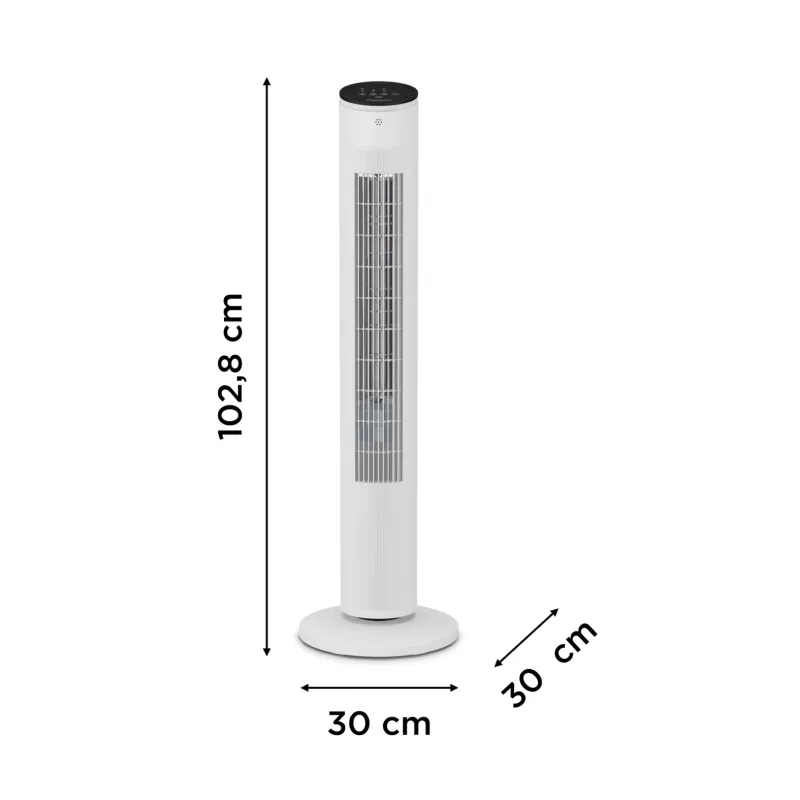 Household tower fan Rowenta Eole VU6871 White 40W AC 220-240V