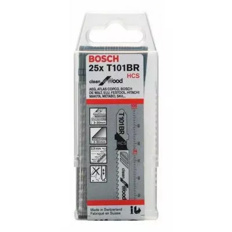 Jigsaw blade Bosch 2 608 633 623 High carbon steel 25 pcs