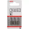 Screwdriver bit set Bosch 3 pcs — security hex 2.5 mm, length 25 mm, 1/4 inch shank