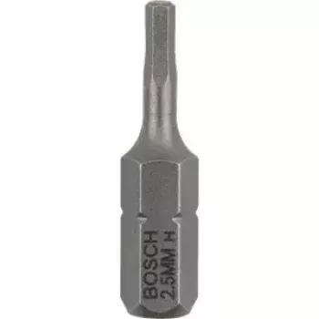 Screwdriver bit set Bosch 3 pcs — security hex 2.5 mm, length 25 mm, 1/4 inch shank