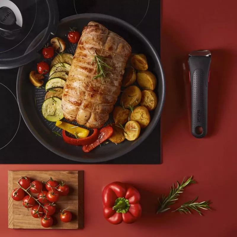 Cookware set Tefal Ingenio L76391 — aluminium mixed set, 4 pcs (saucepans Ø16/18/20 cm) black