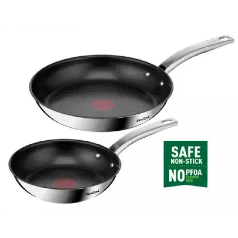 Frying set Tefal Intuition B817S255 — stainless steel pans 20 cm and 26 cm