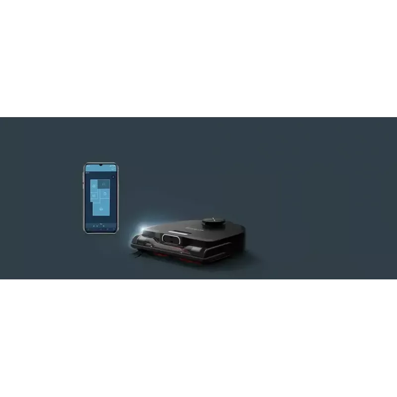 Robot vacuum Rowenta X‑Plorer RR9465WH — bagless D-shape, 0.35 L dust bin, 120 min runtime, Li‑Ion, 97×325×335 mm, black