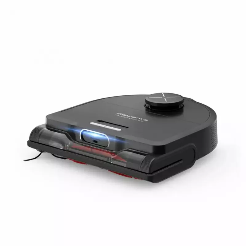 Robot vacuum Rowenta X‑Plorer RR9465WH — bagless D-shape, 0.35 L dust bin, 120 min runtime, Li‑Ion, 97×325×335 mm, black